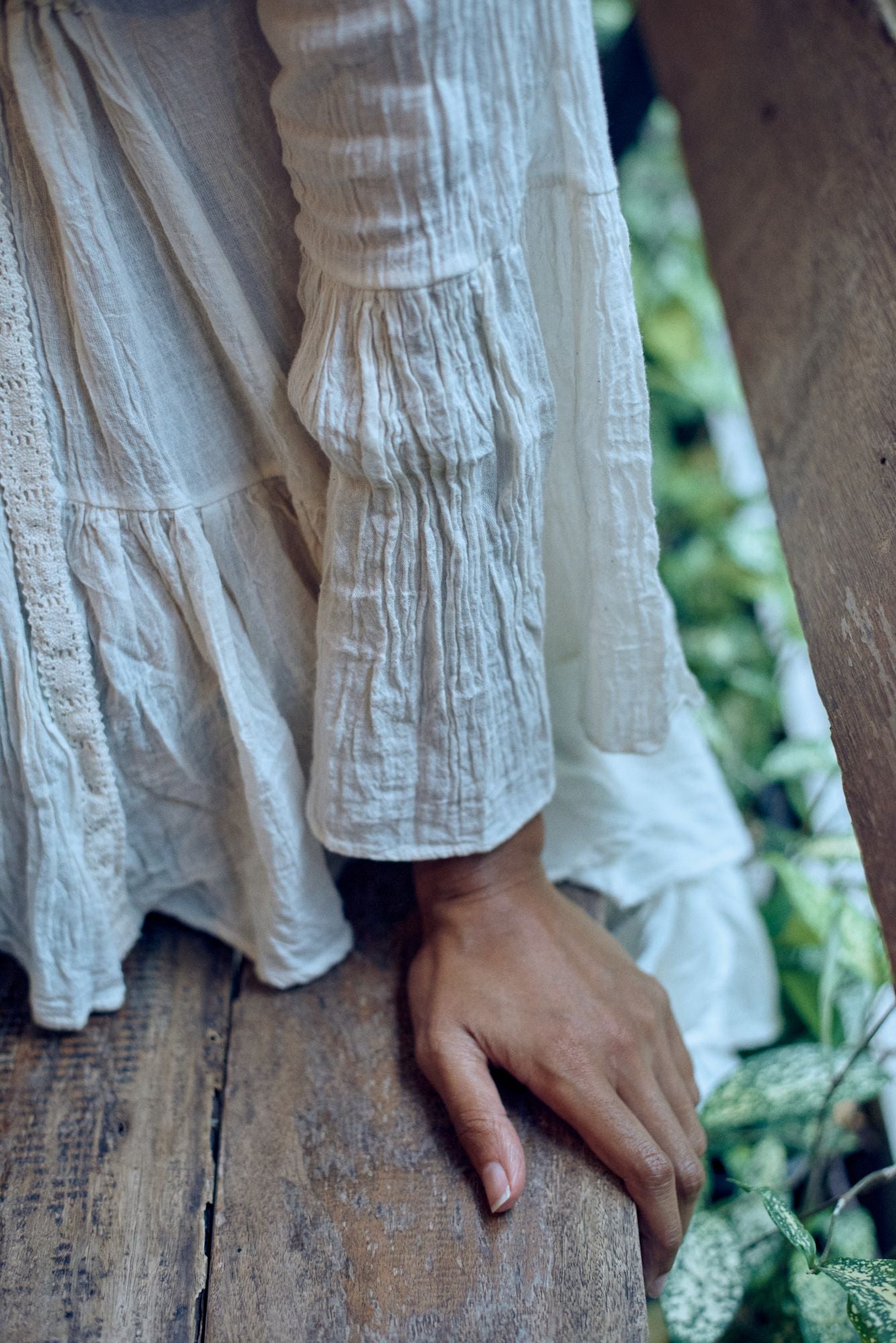 Sunlit Boho White Blouse