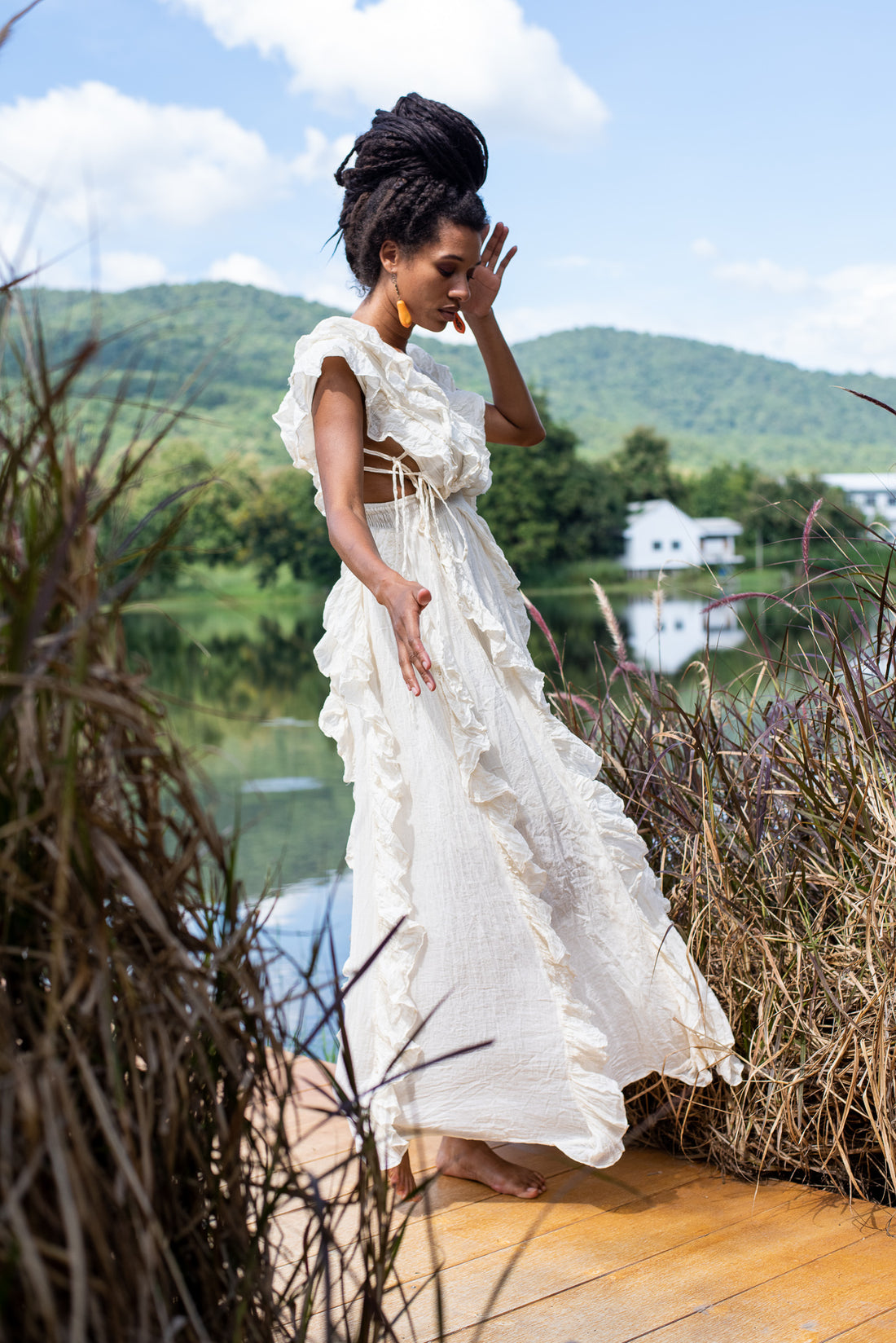 White Rose Apple Dress