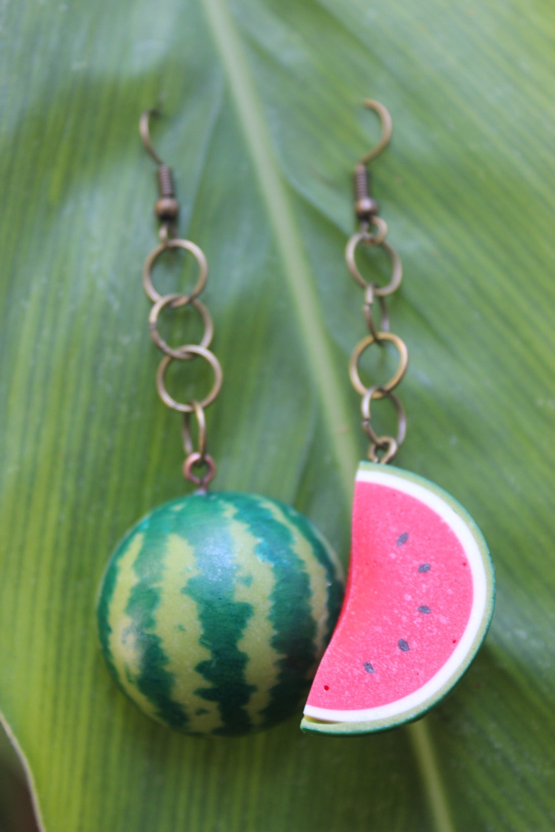Juicy Watermelon Slice Earrings New Full-Size Harvest