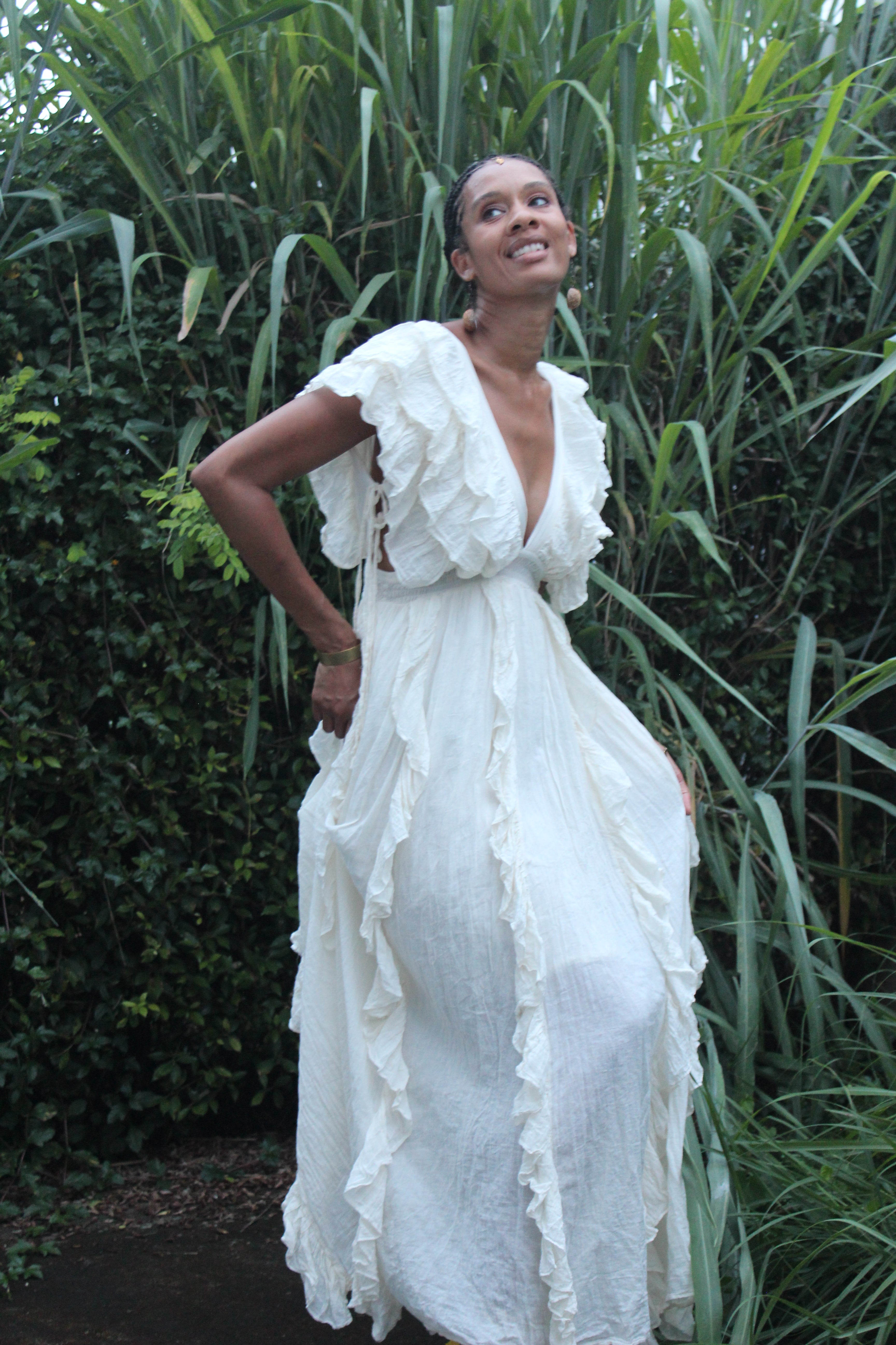 White Rose Apple Dress