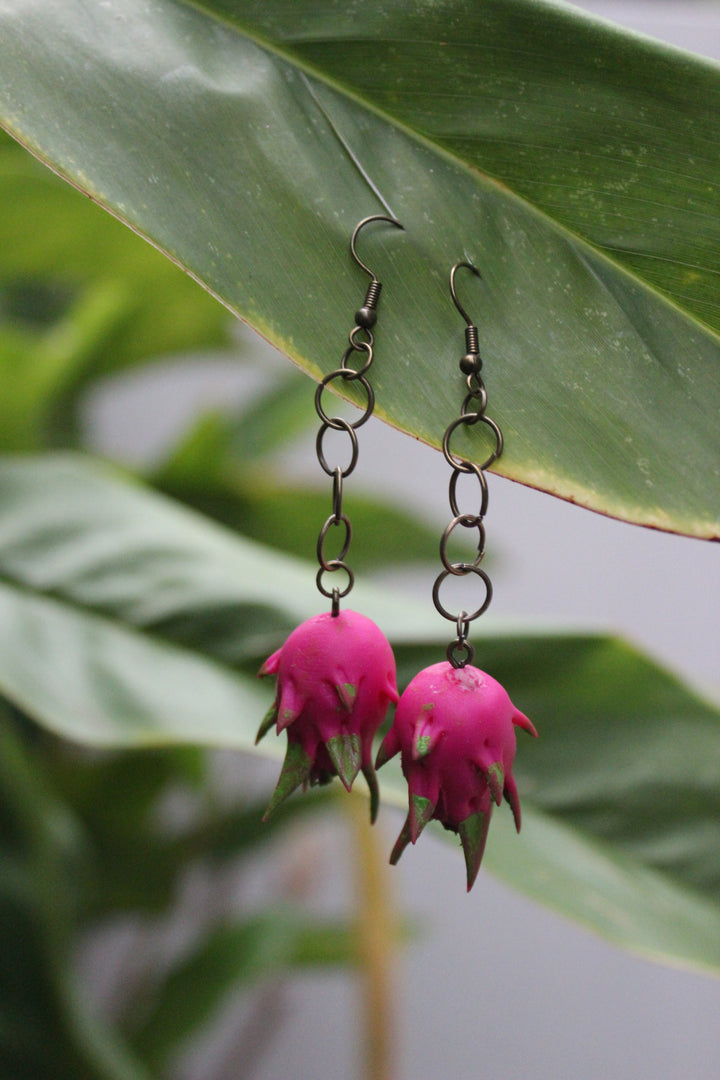 Full Dragon Fruit Earrings