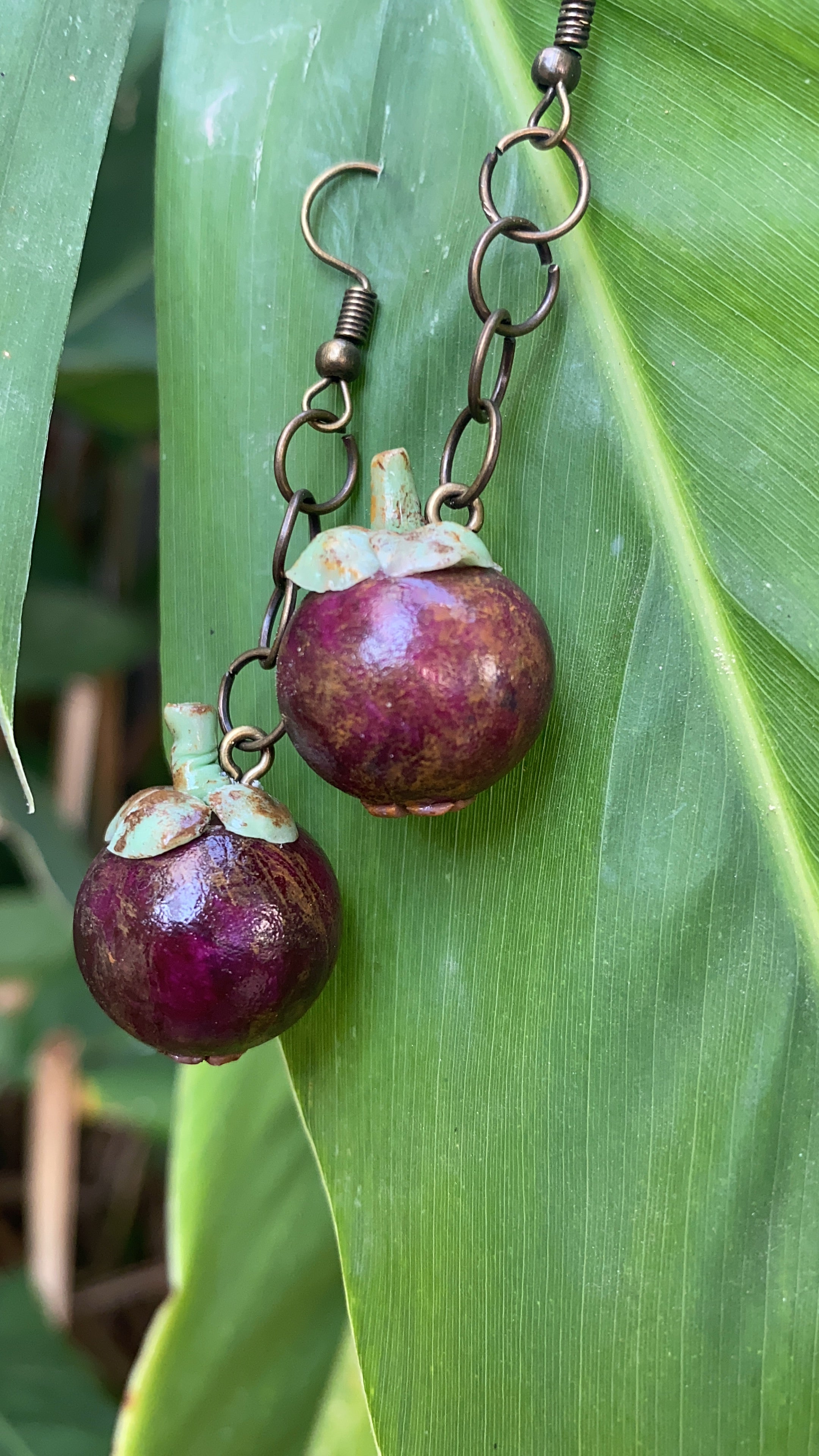 Mangosteen Earrings