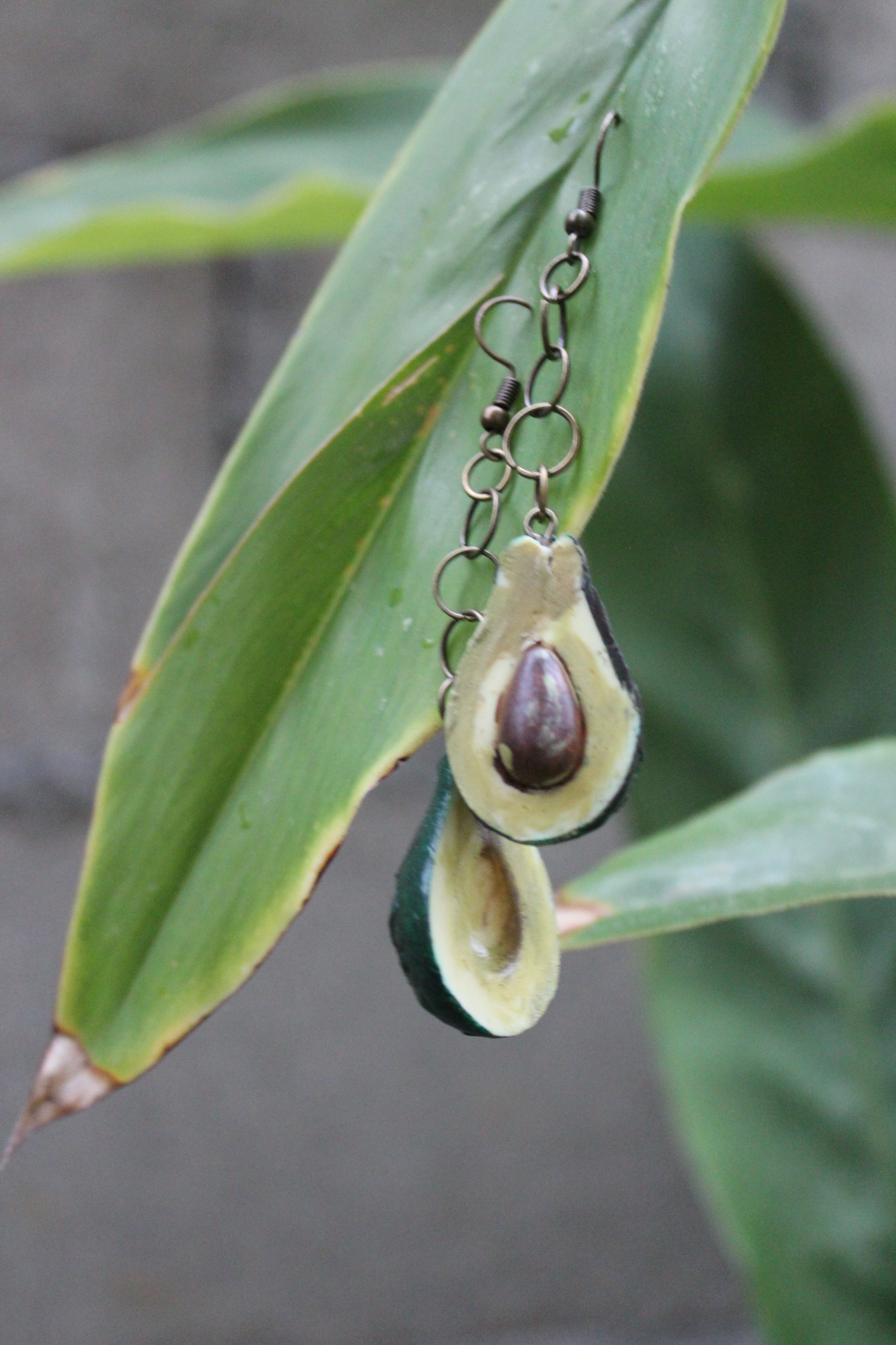 Avocado Slice Earrings