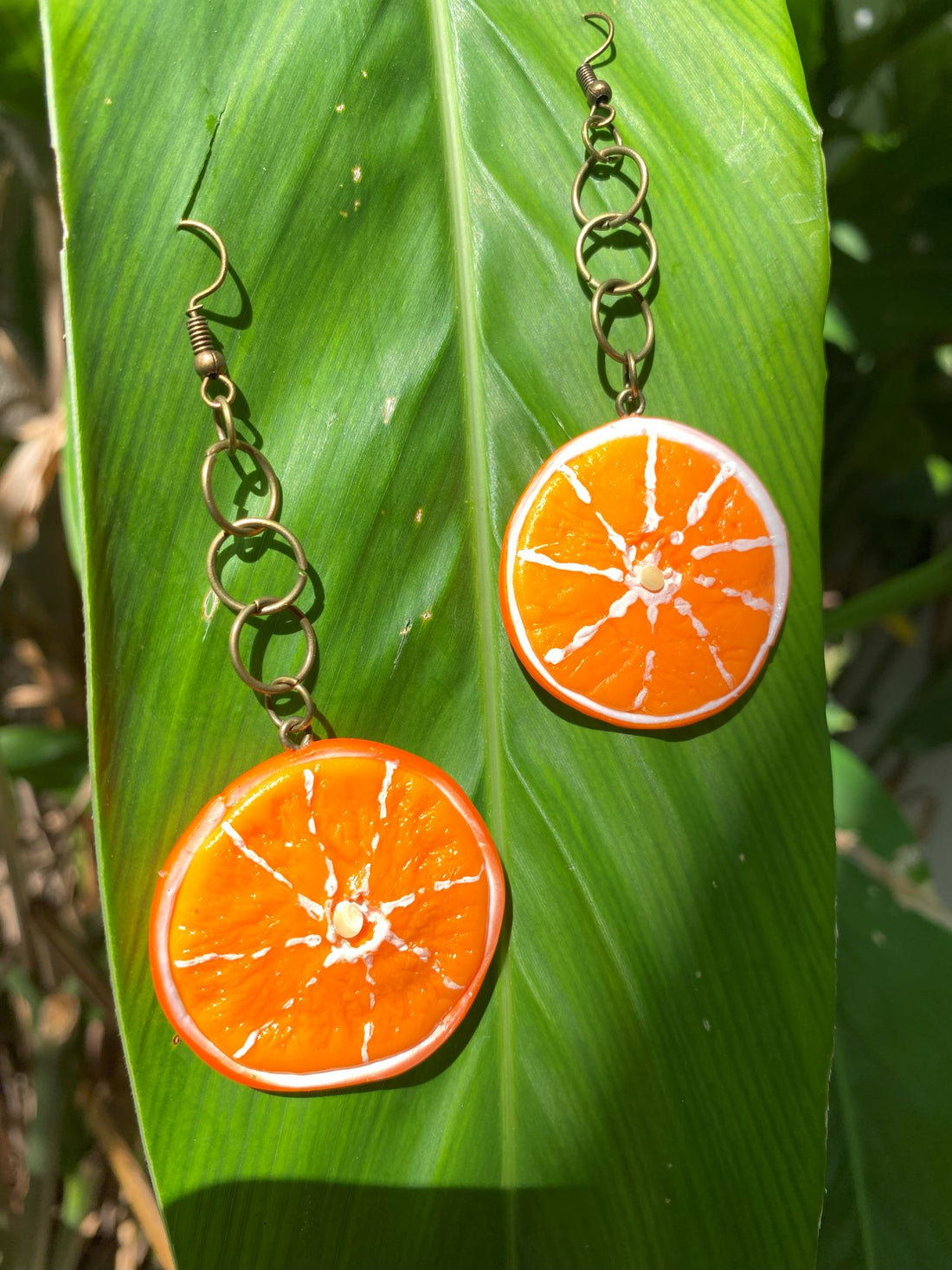 Sliced Orange Earrings