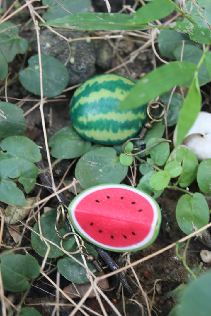 Juicy Watermelon Slice Earrings New Full-Size Harvest