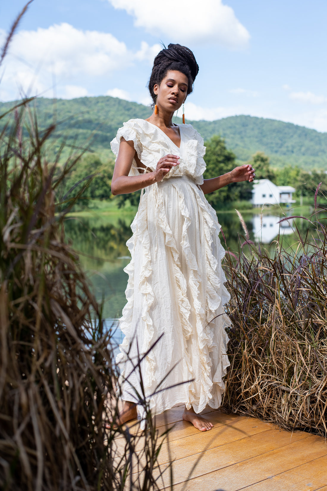 White Rose Apple Dress