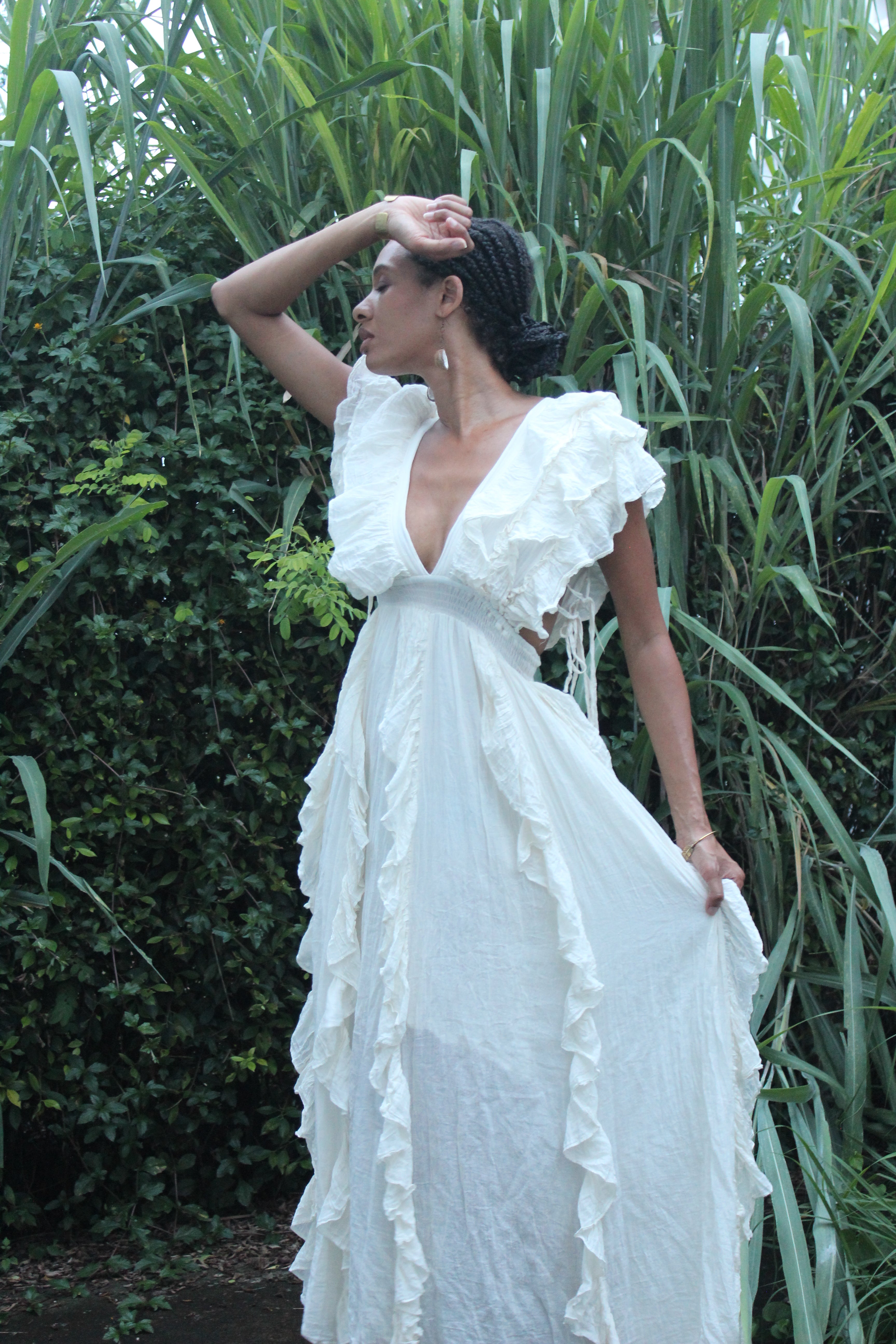 White Rose Apple Dress