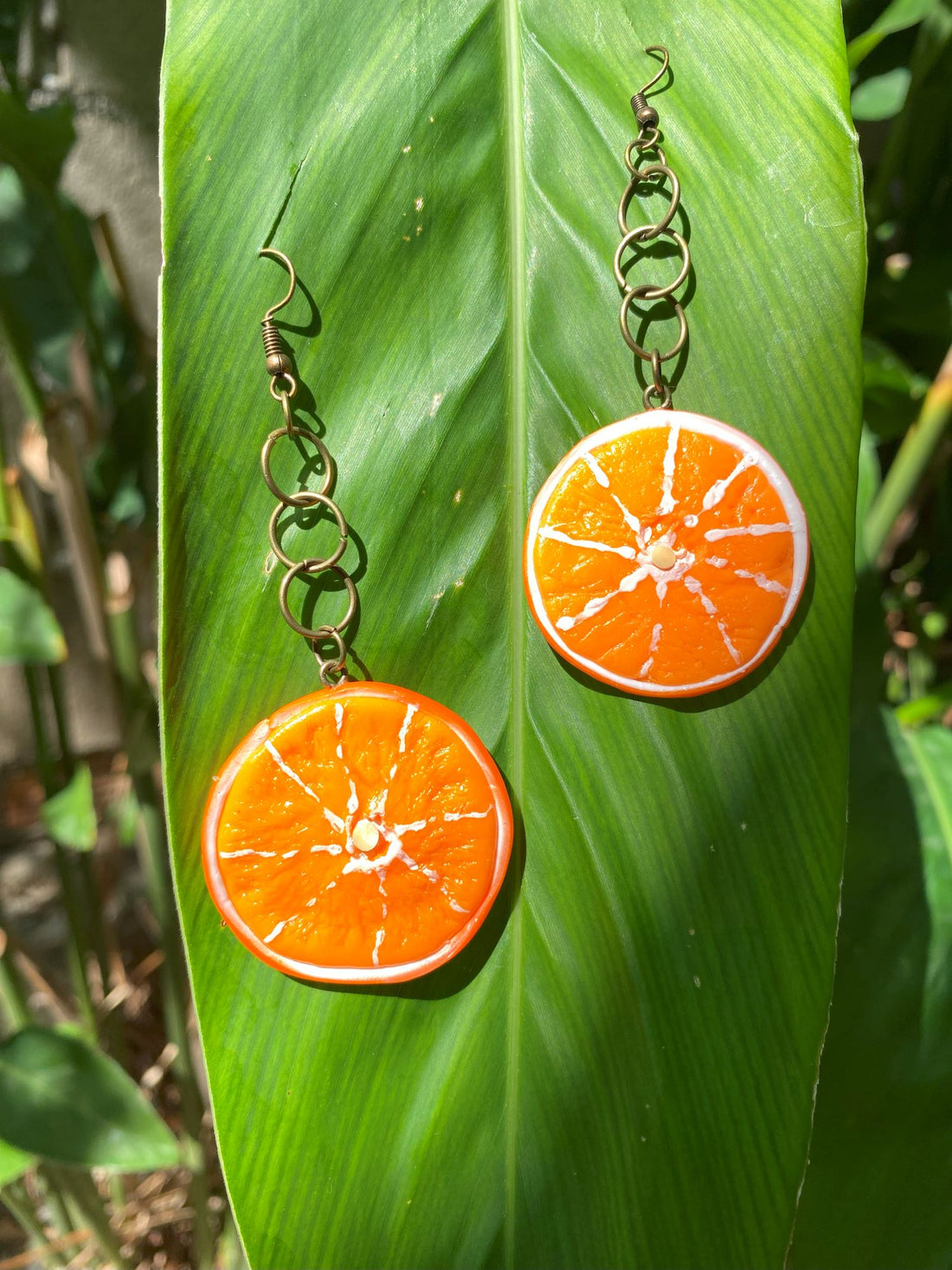 Sliced Orange Earrings