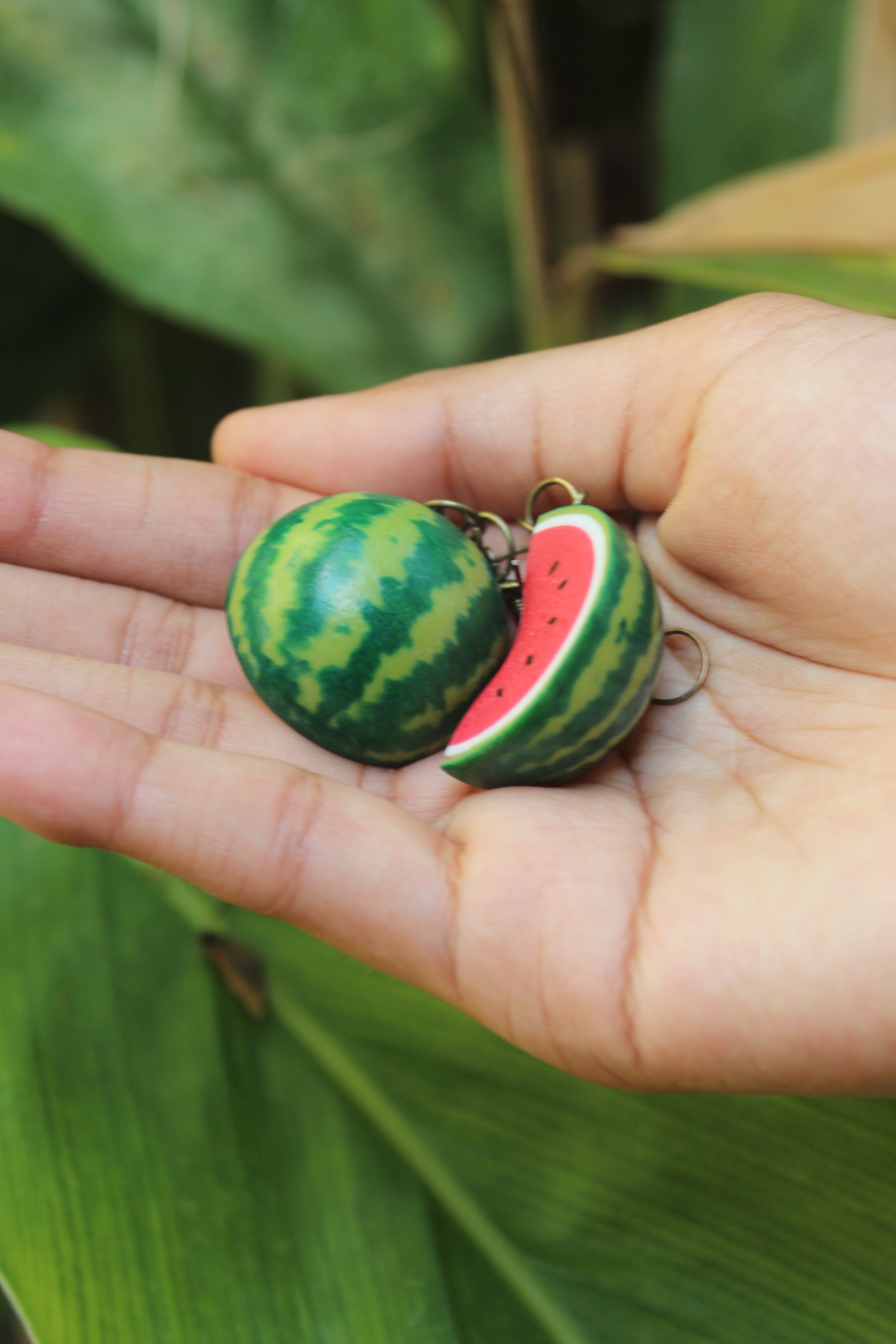 Juicy Watermelon Slice Earrings New Full-Size Harvest