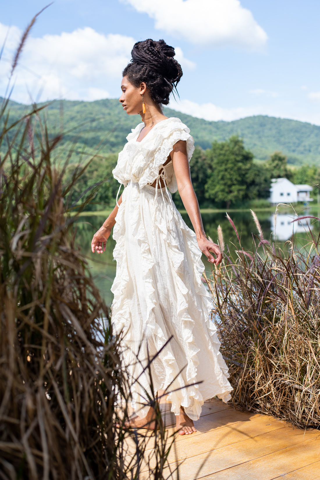 White Rose Apple Dress