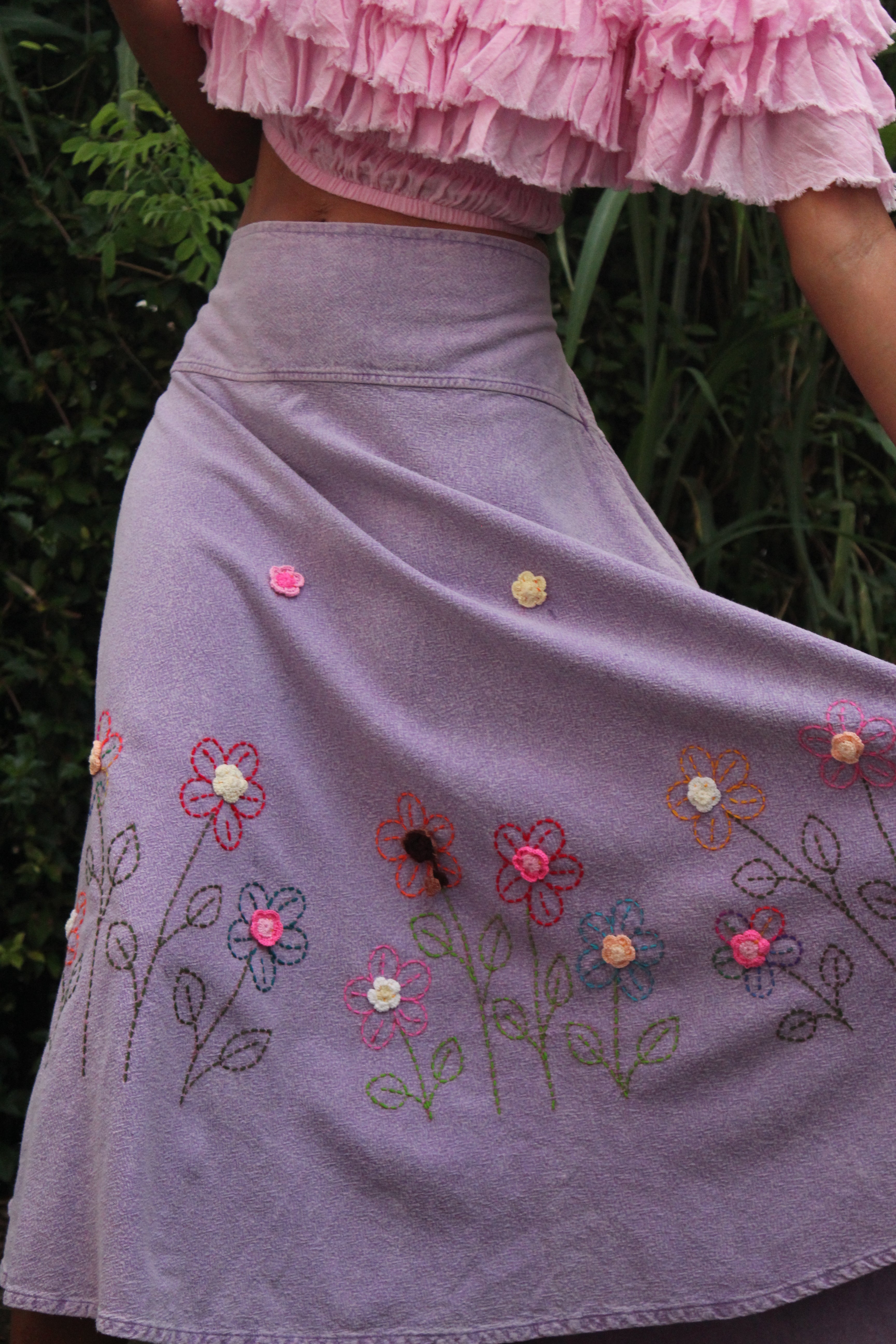 Mangosteen Lavender Maxi Skirt