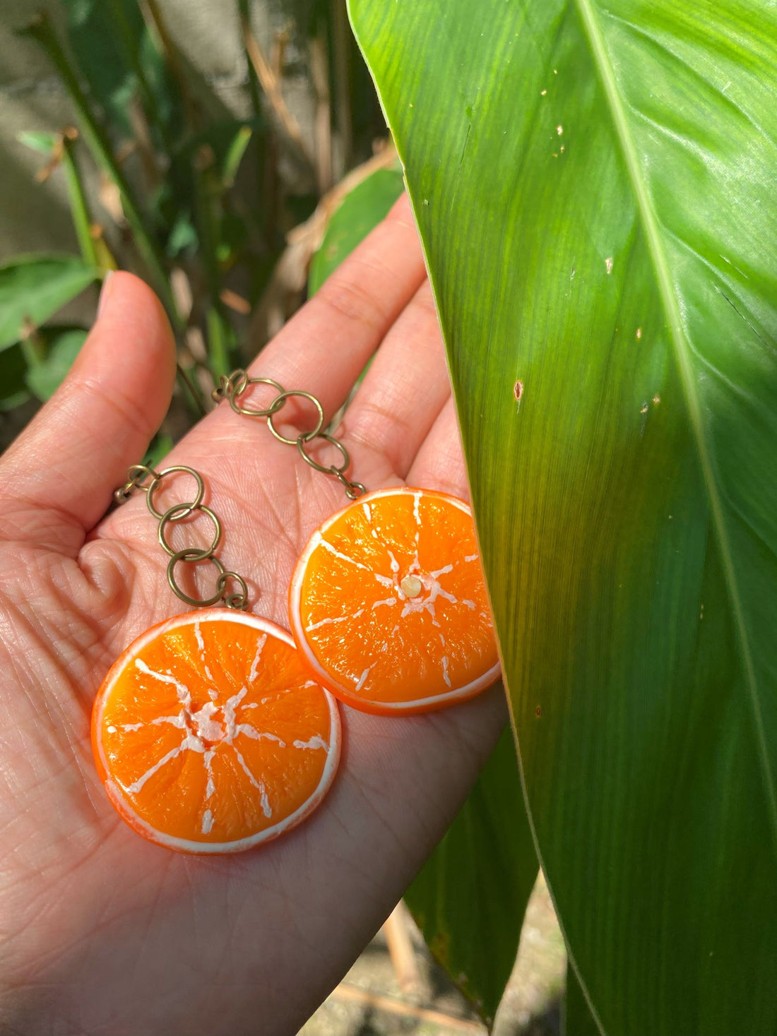 Sliced Orange Earrings