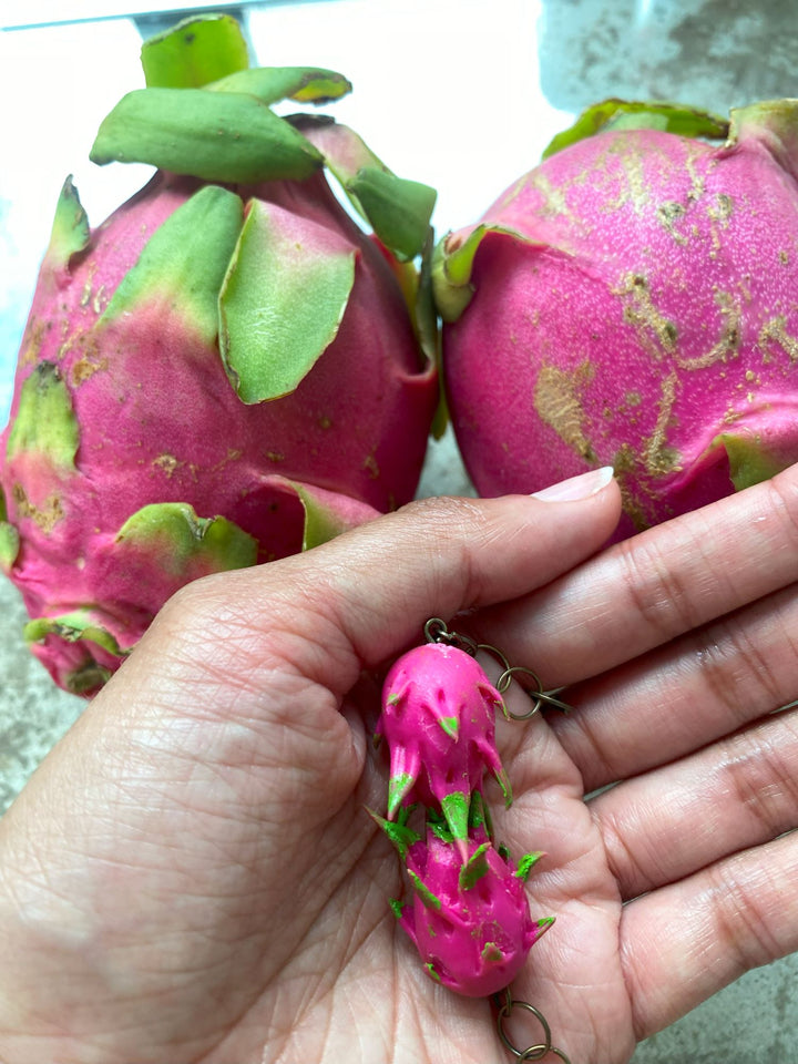 Full Dragon Fruit Earrings