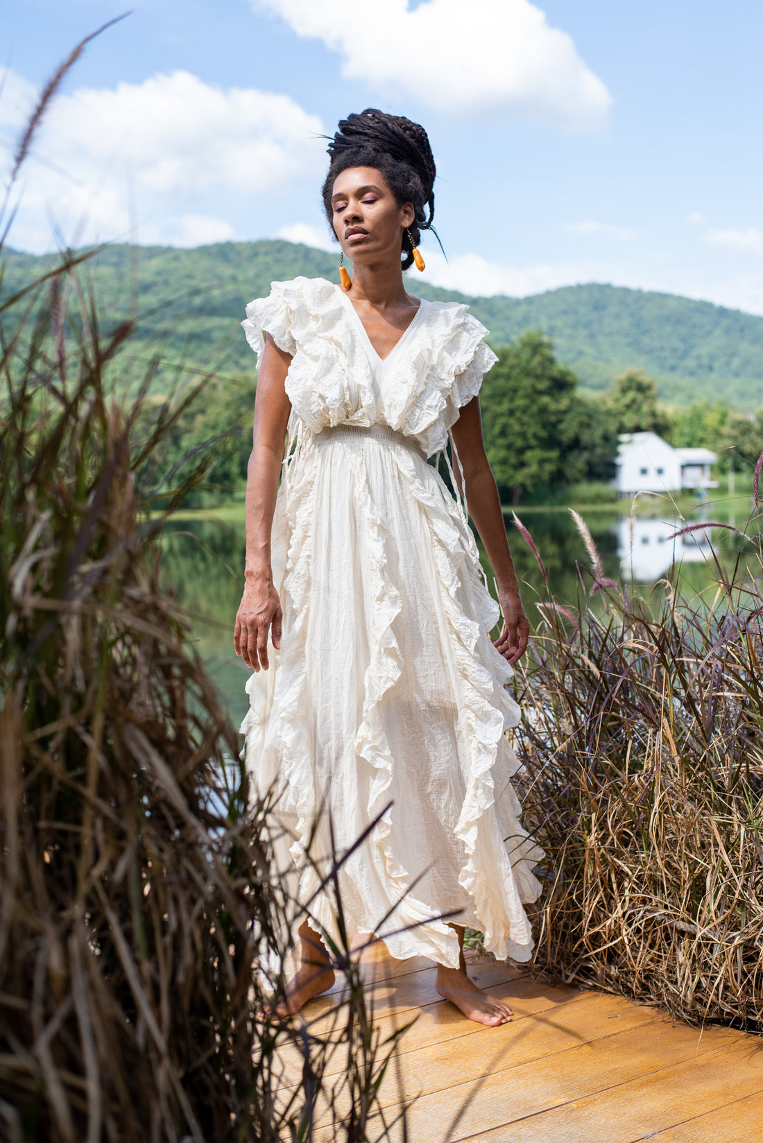 White Rose Apple Dress