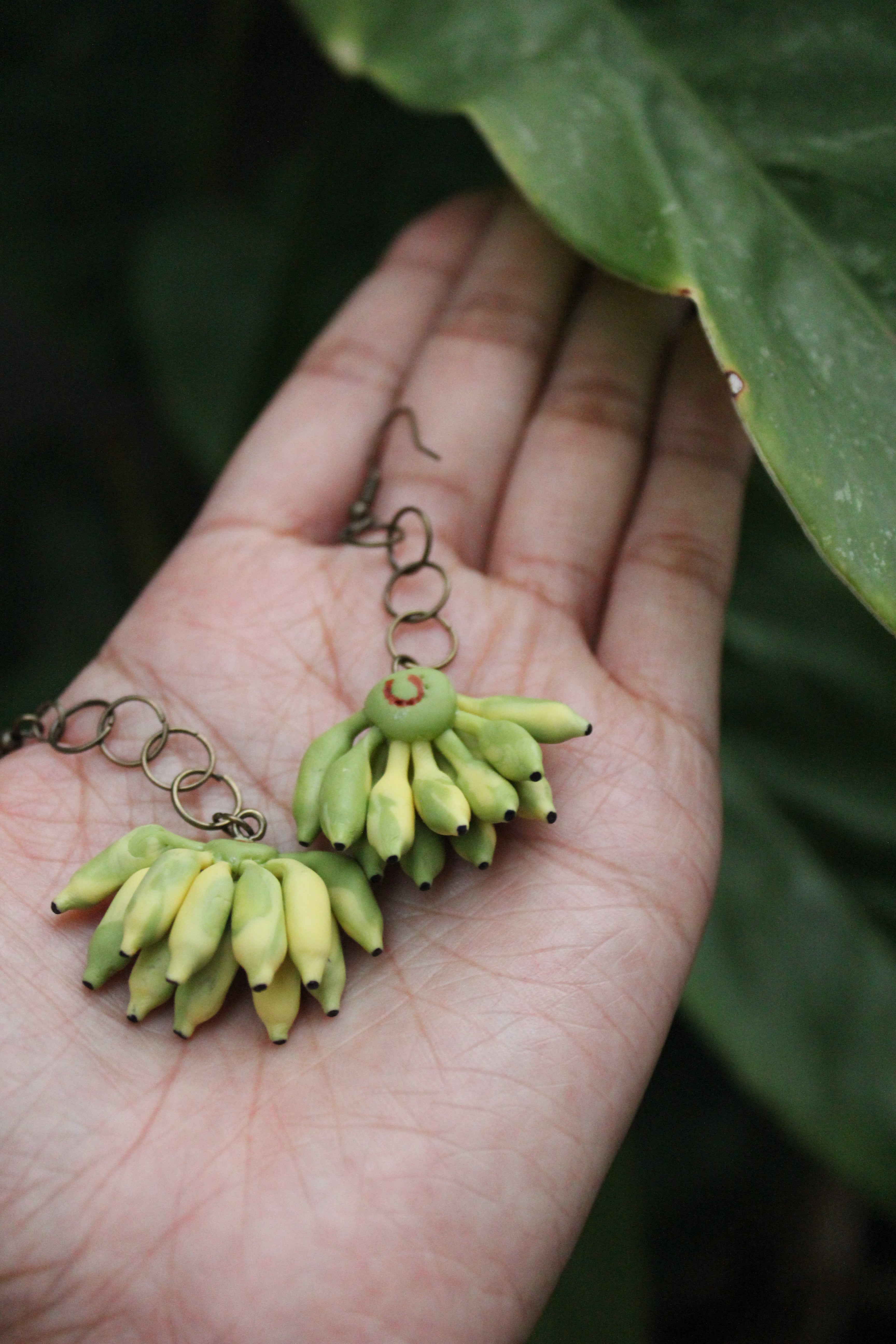 Green Banana Earrings