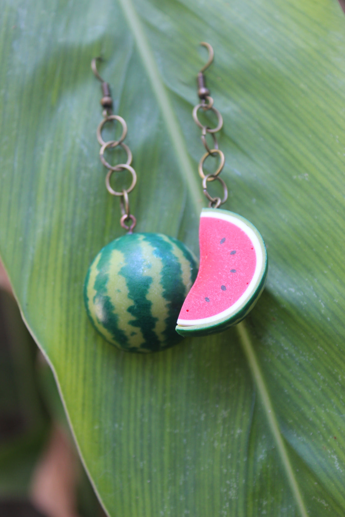 Juicy Watermelon Slice Earrings New Full-Size Harvest