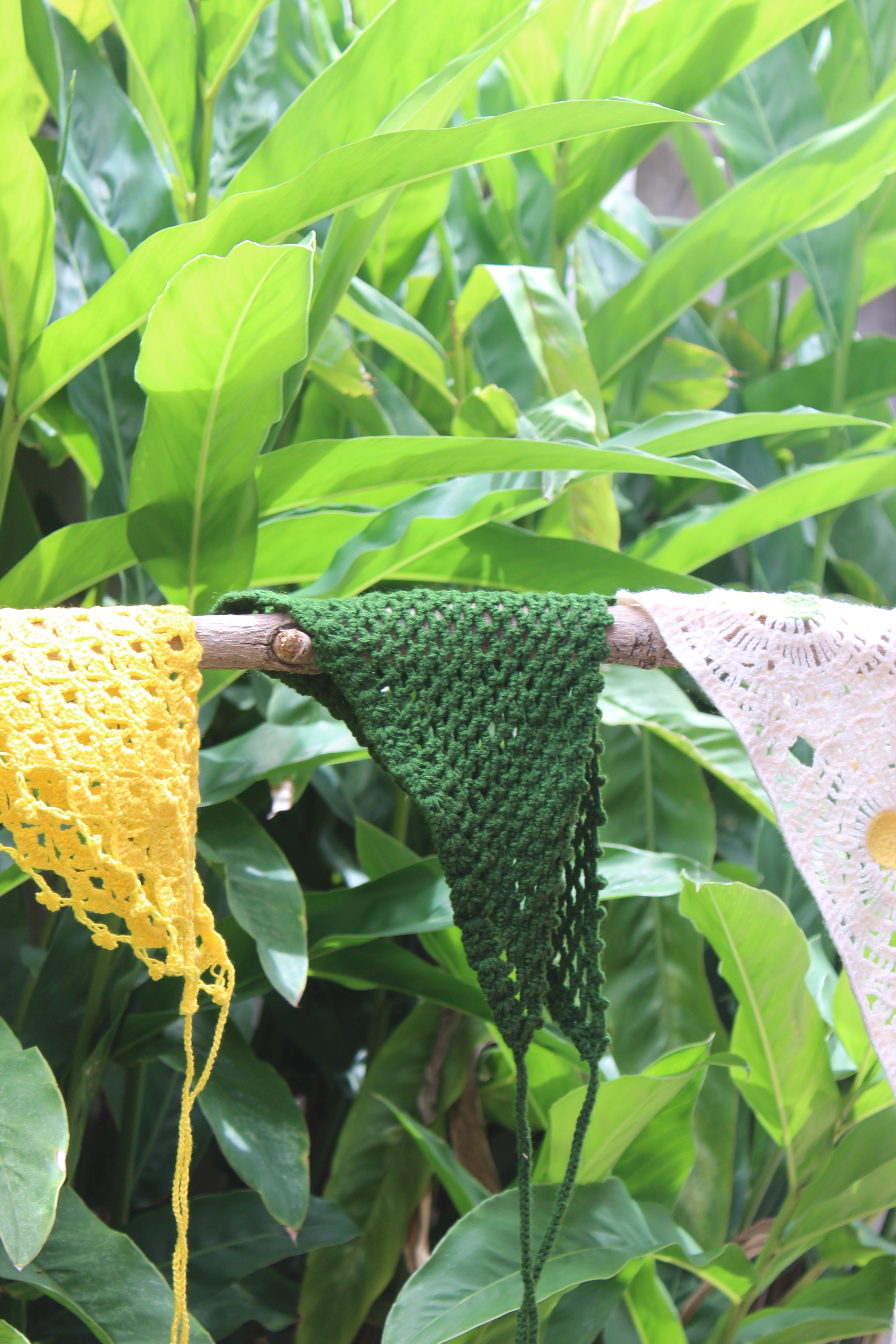 Banana sunbeam headscarf