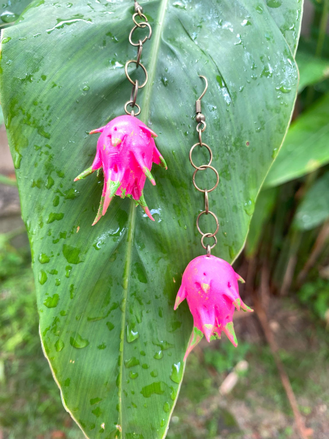 Full Dragon Fruit Earrings