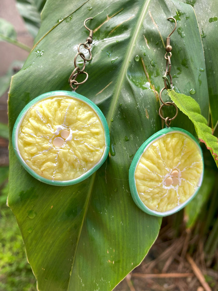 Sliced Lime Earrings