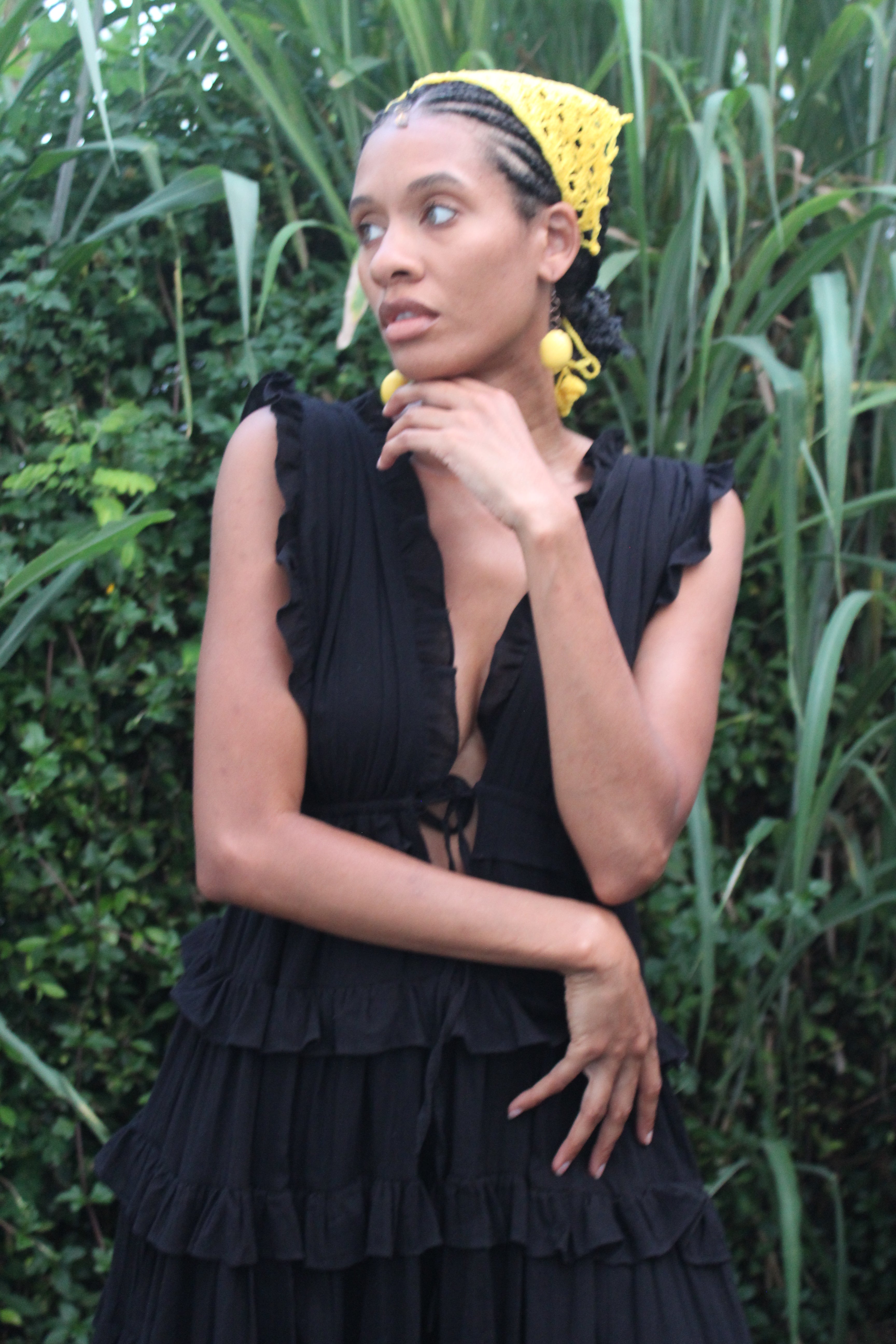 BlackBerry Tiered Maxi Dress