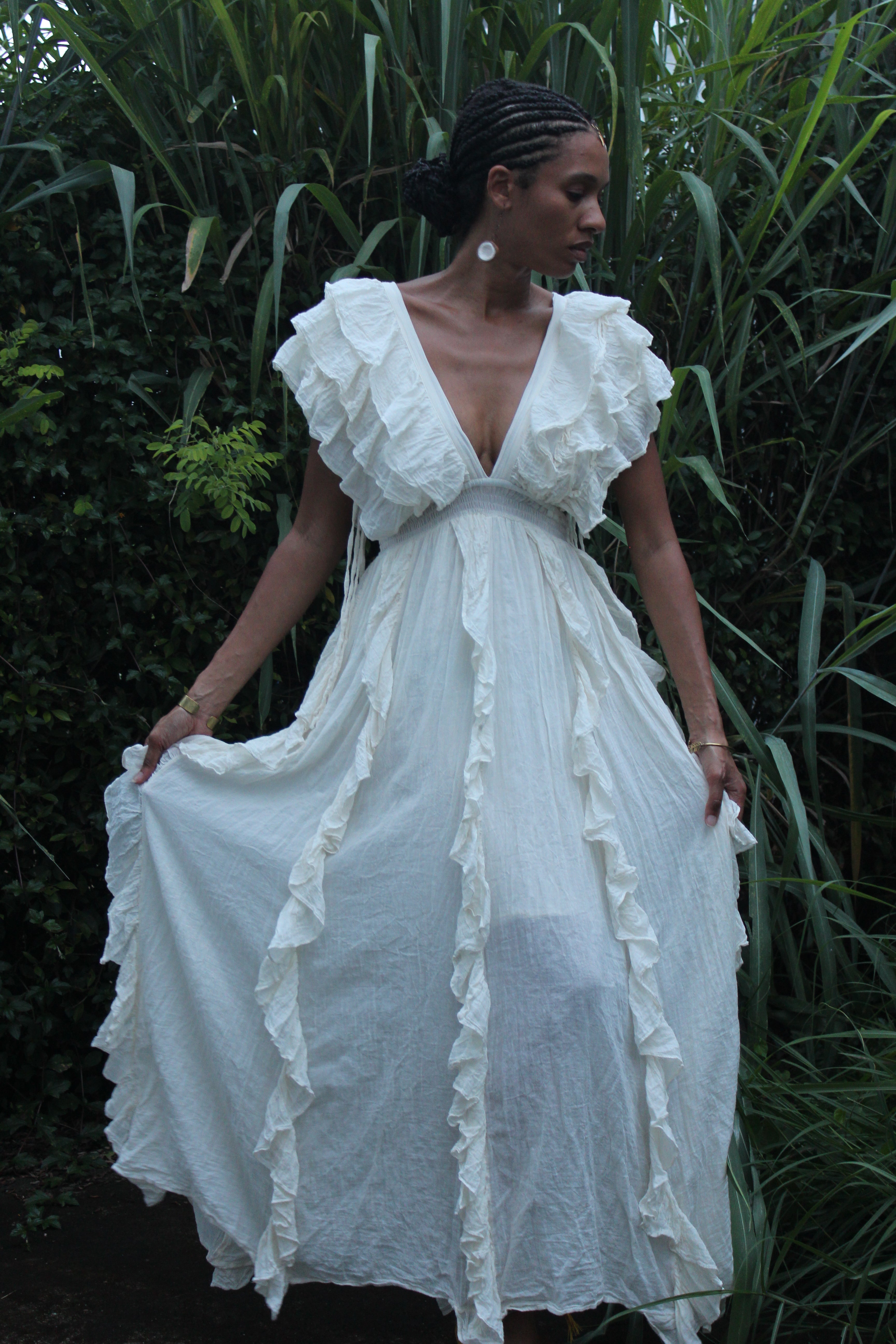 White Rose Apple Dress