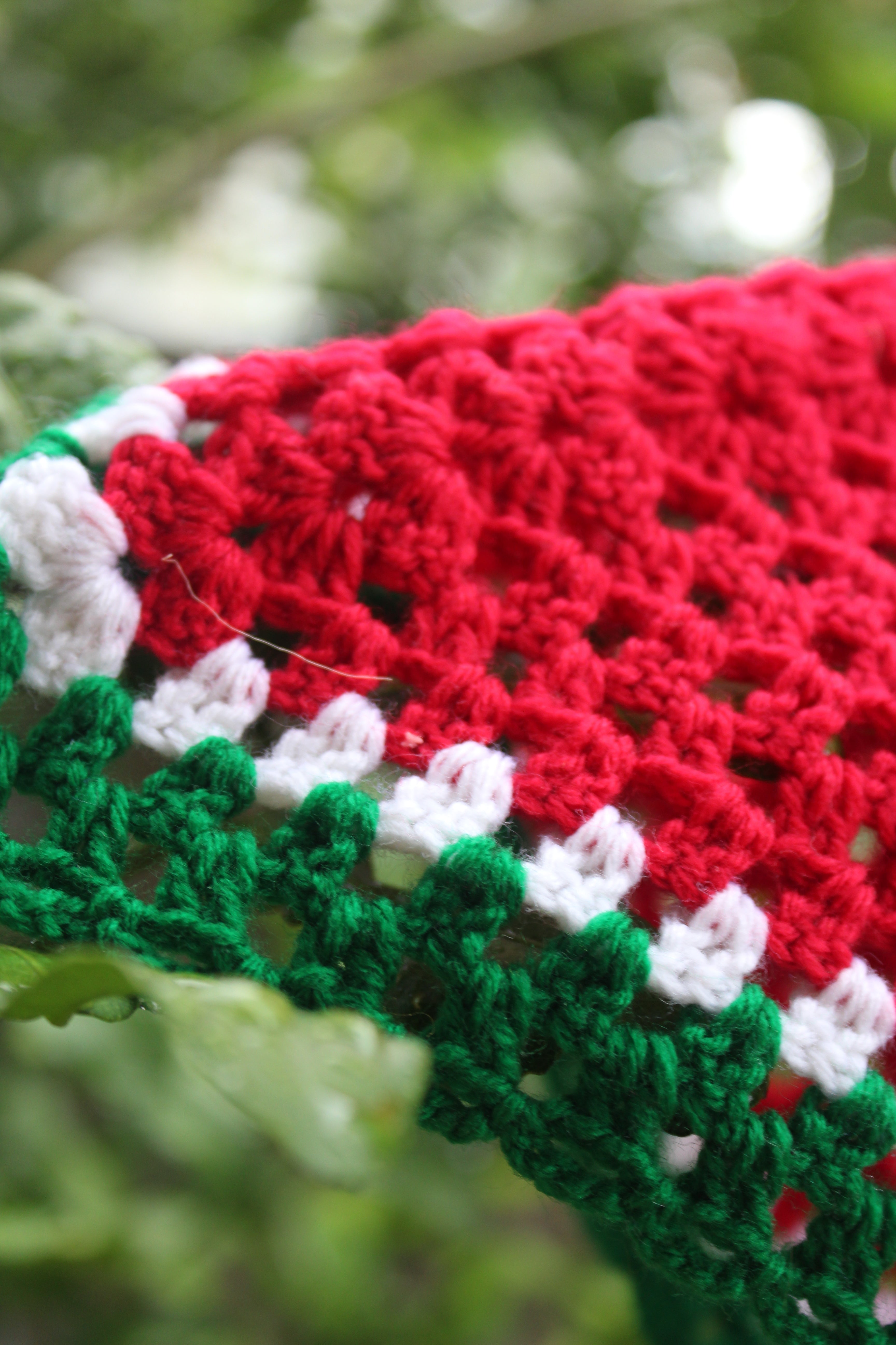 Watermelon Crochet headscarf