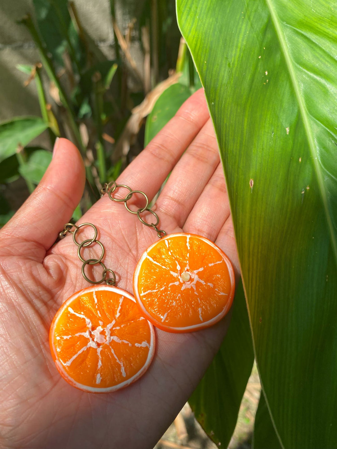 Sliced Orange Earrings