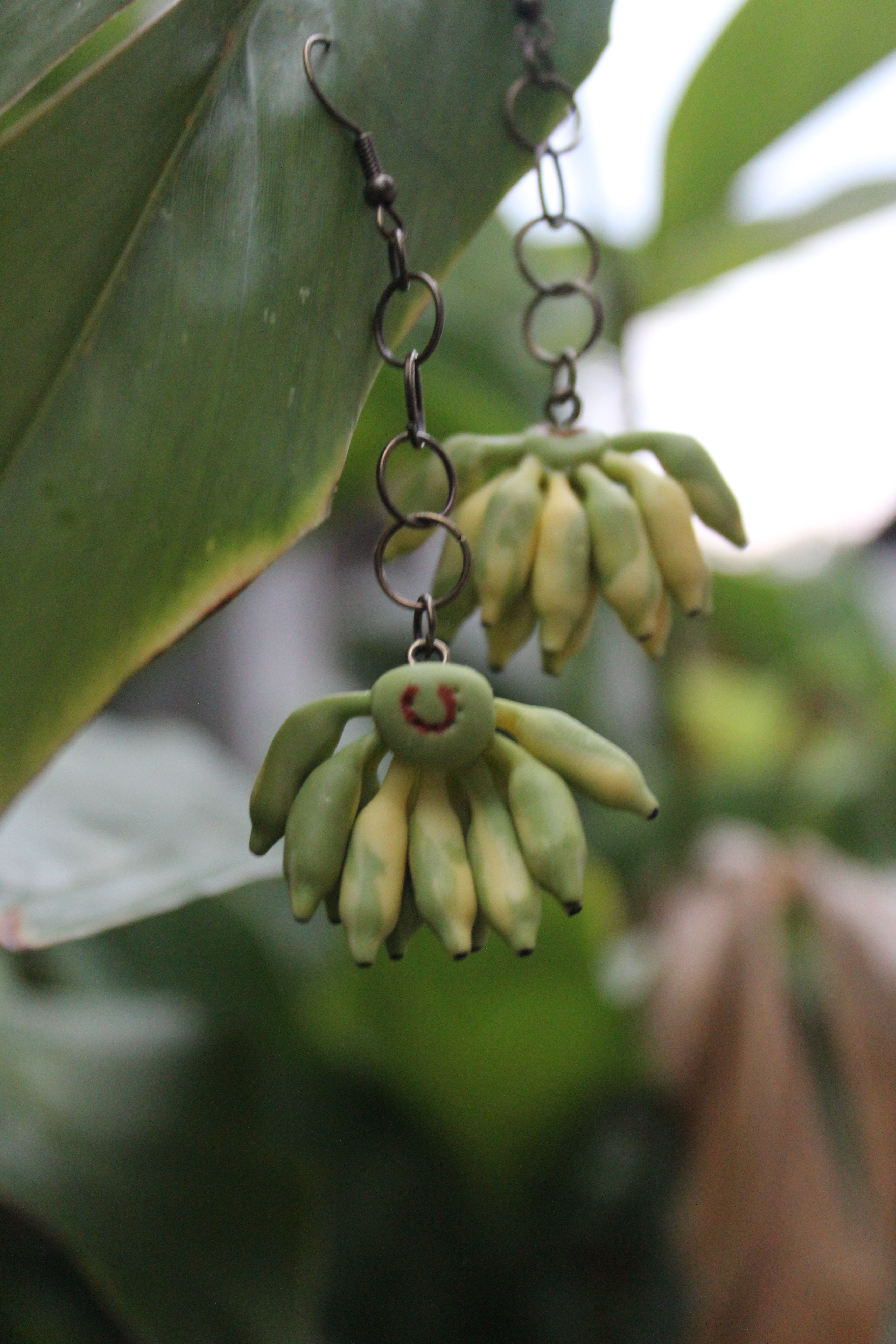 Green Banana Earrings