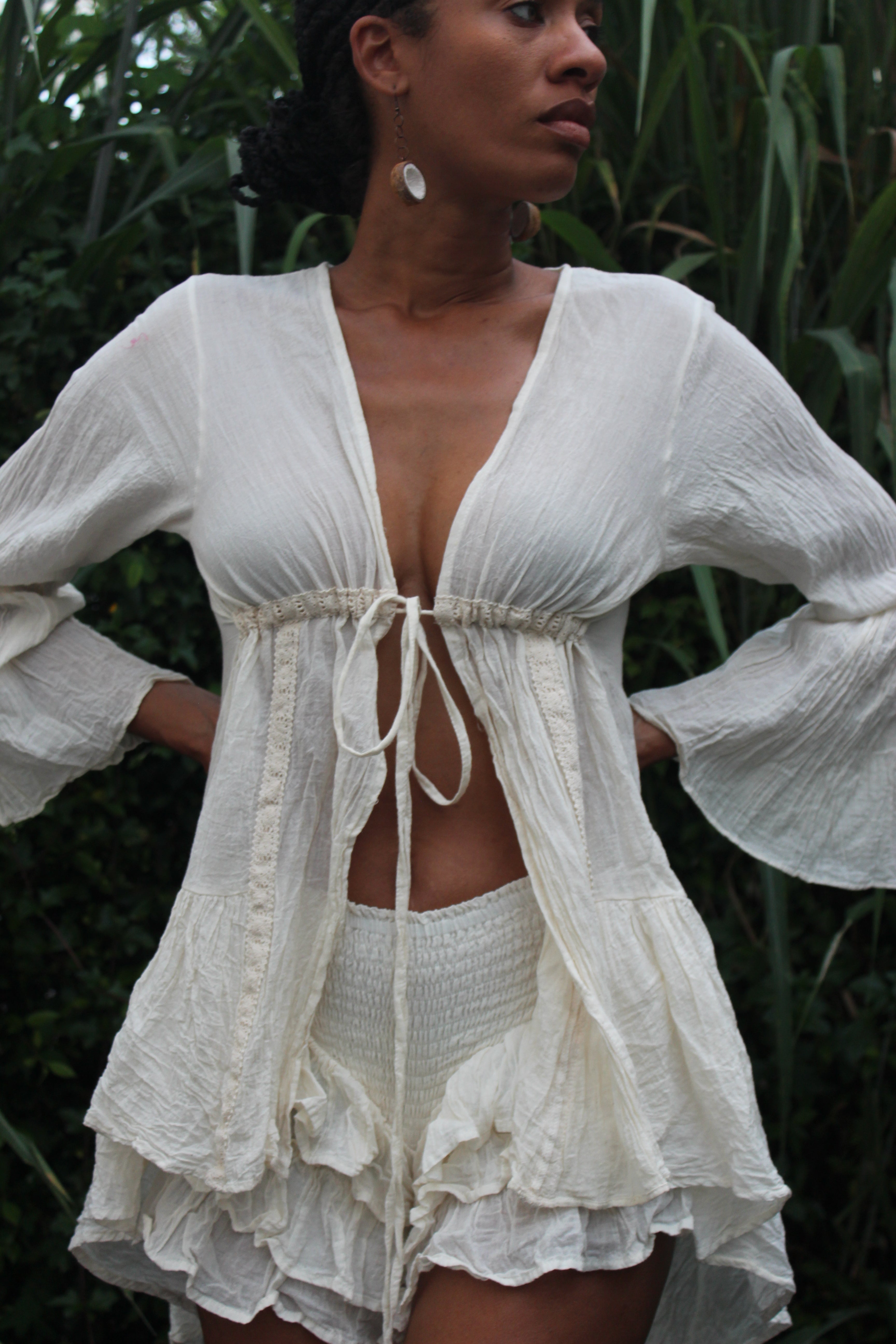 Sunlit Boho White Blouse