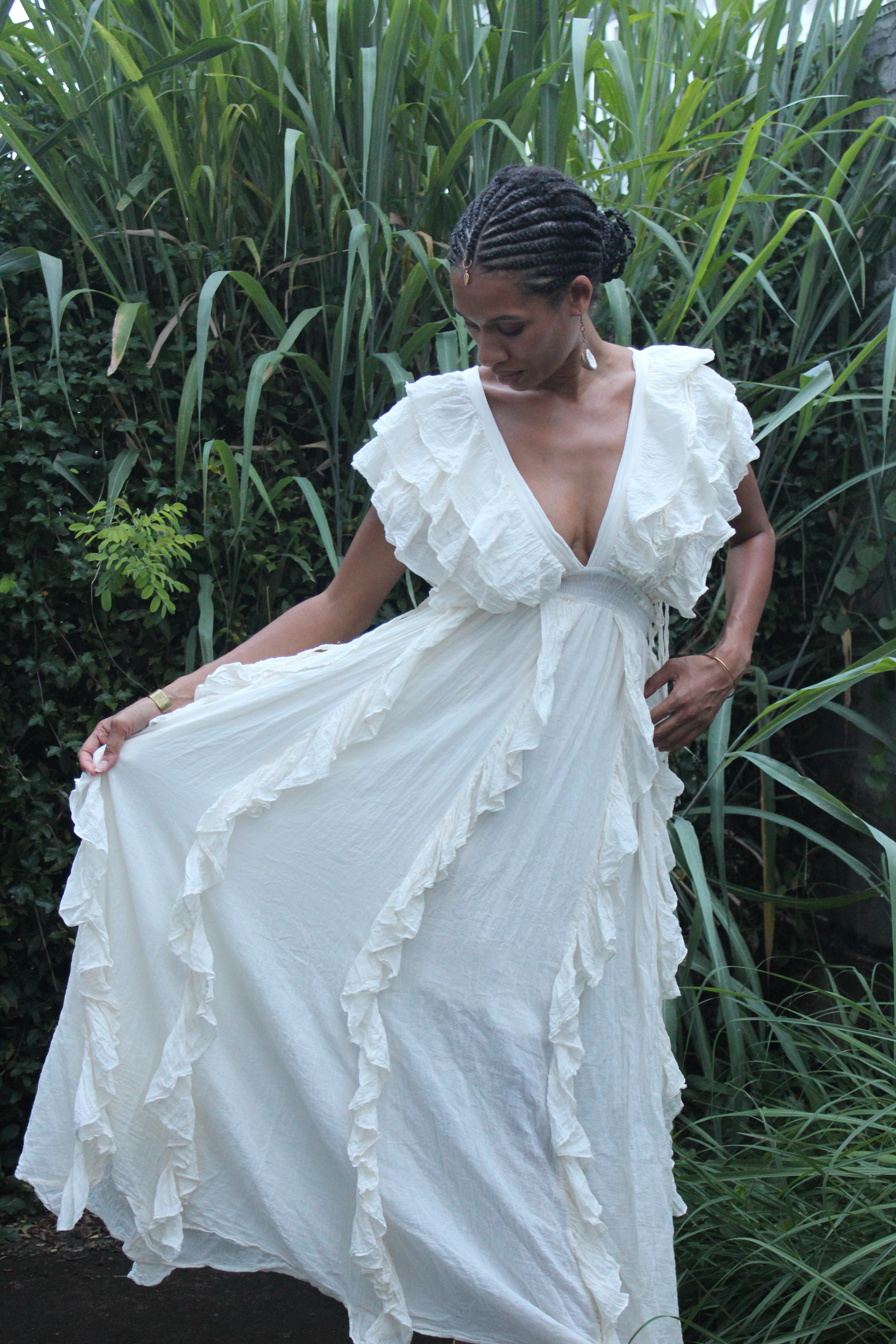 White Rose Apple Dress