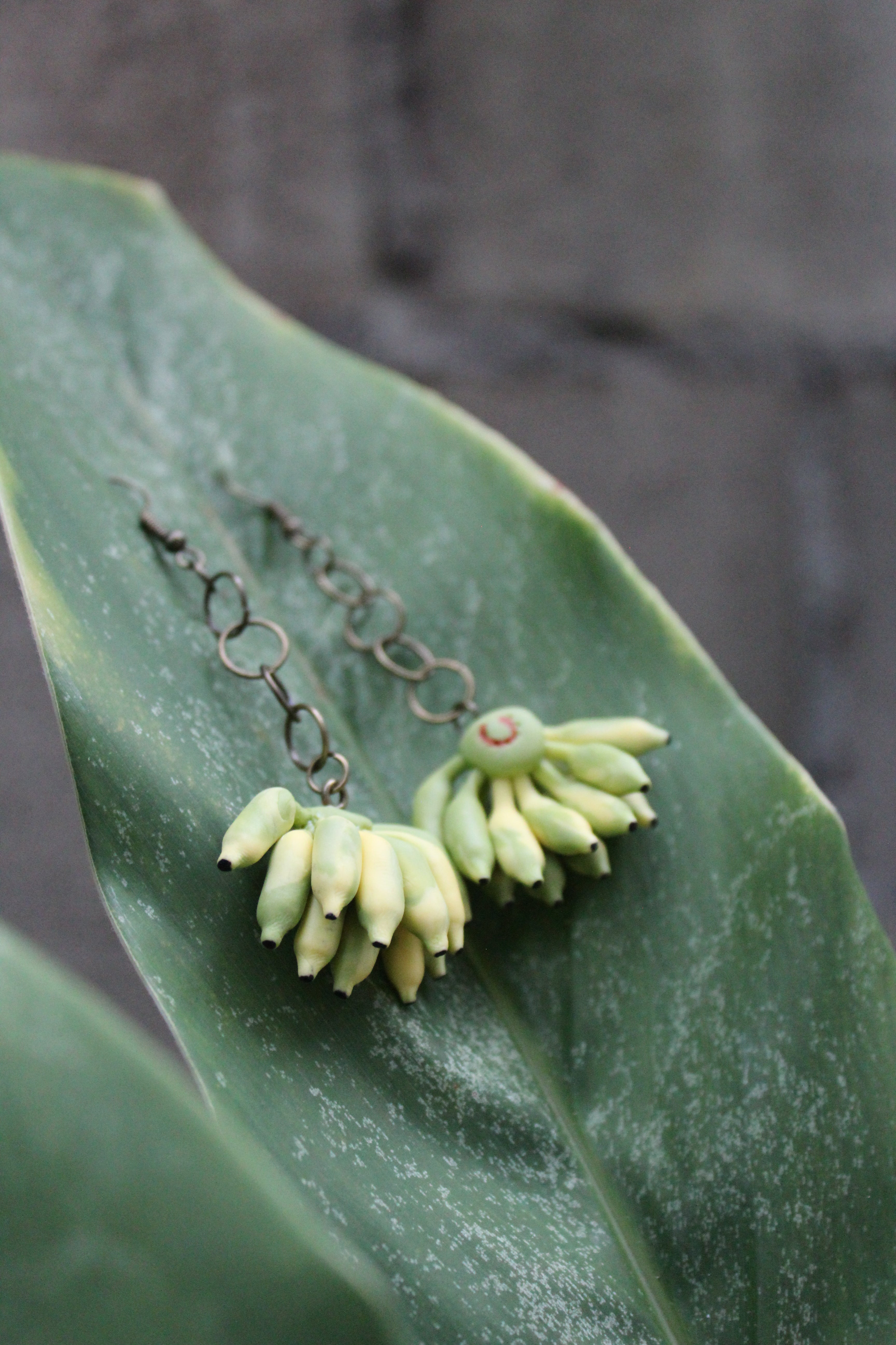 Green Banana Earrings