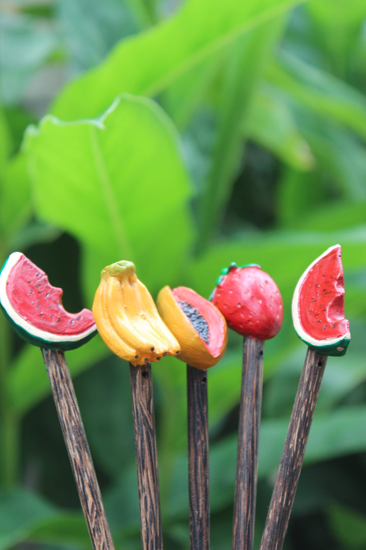 Fruit Wooden Hair Chopsticks