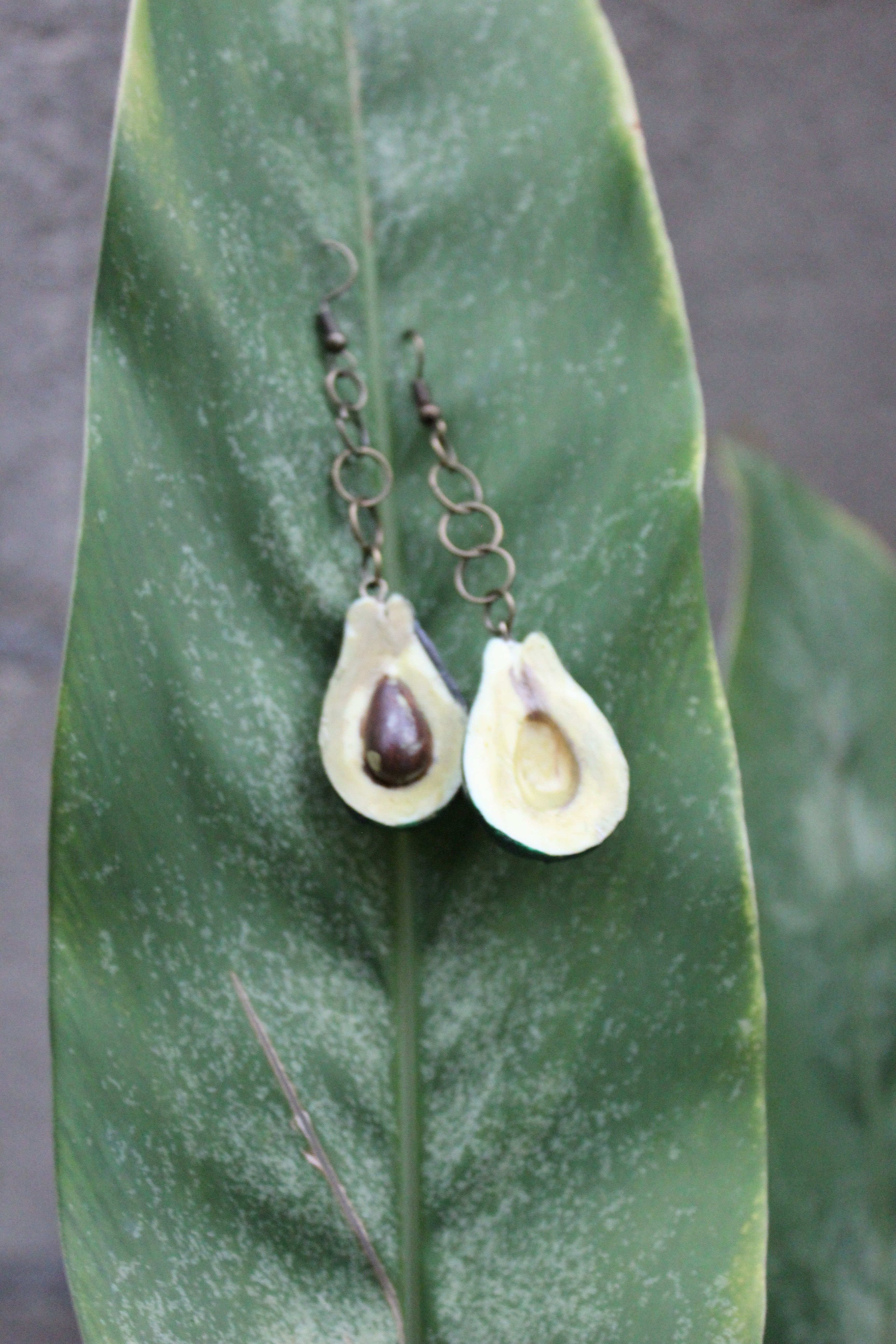 Avocado Slice Earrings