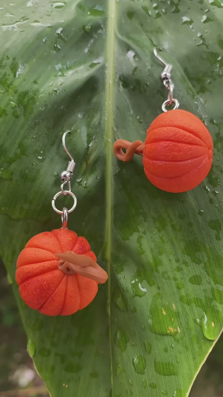 Pumpkin Earrings