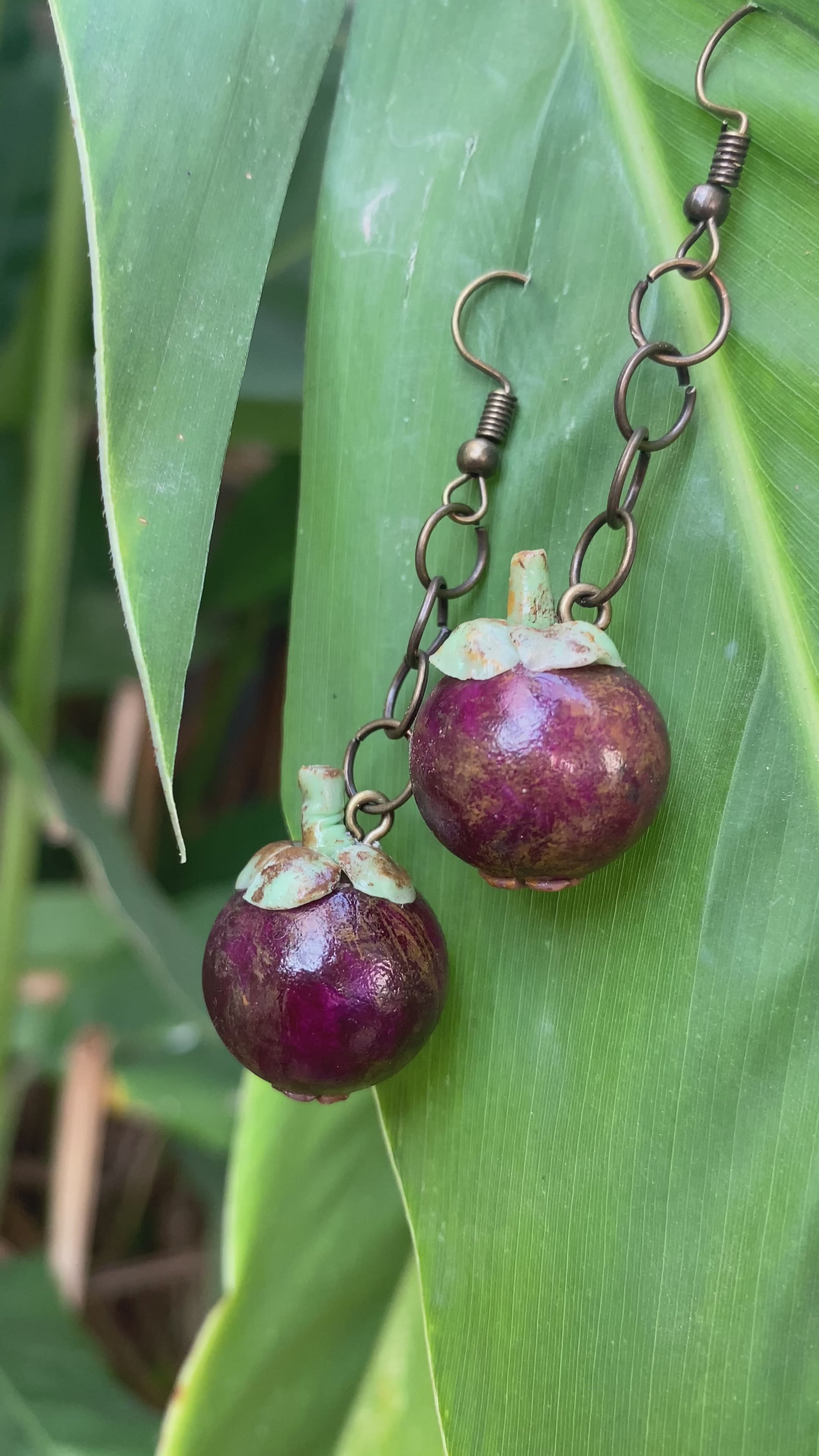 Mangosteen Earrings